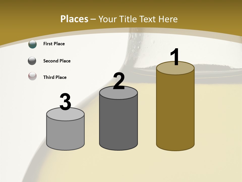 Olive Oil Healthy Eating Glass PowerPoint Template