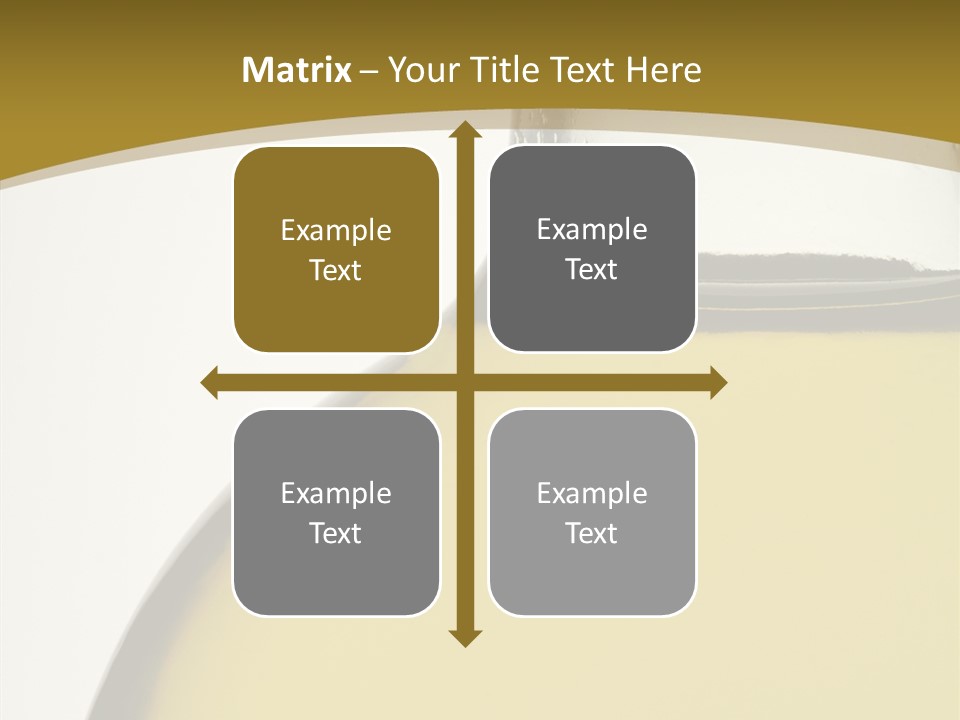 Olive Oil Healthy Eating Glass PowerPoint Template