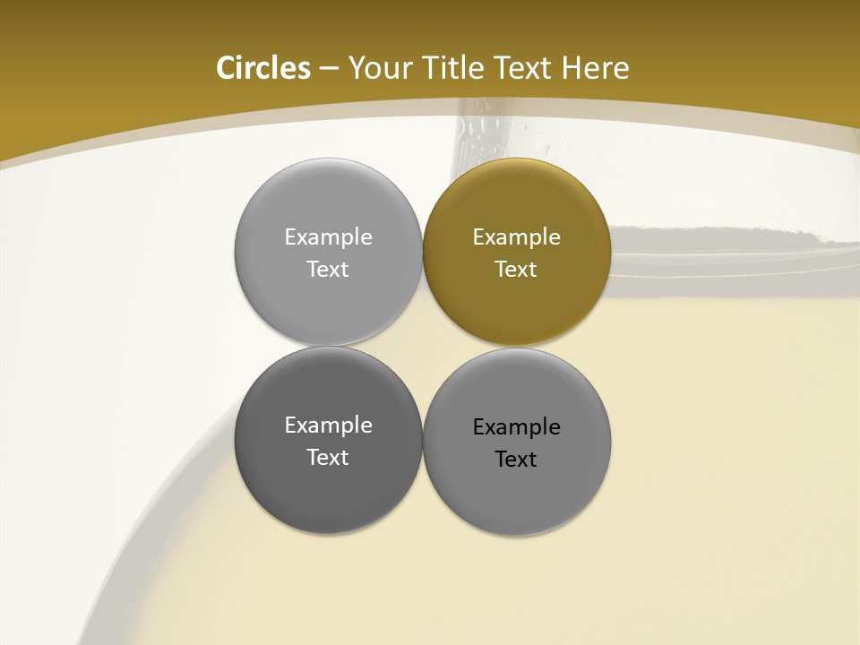 Olive Oil Healthy Eating Glass PowerPoint Template