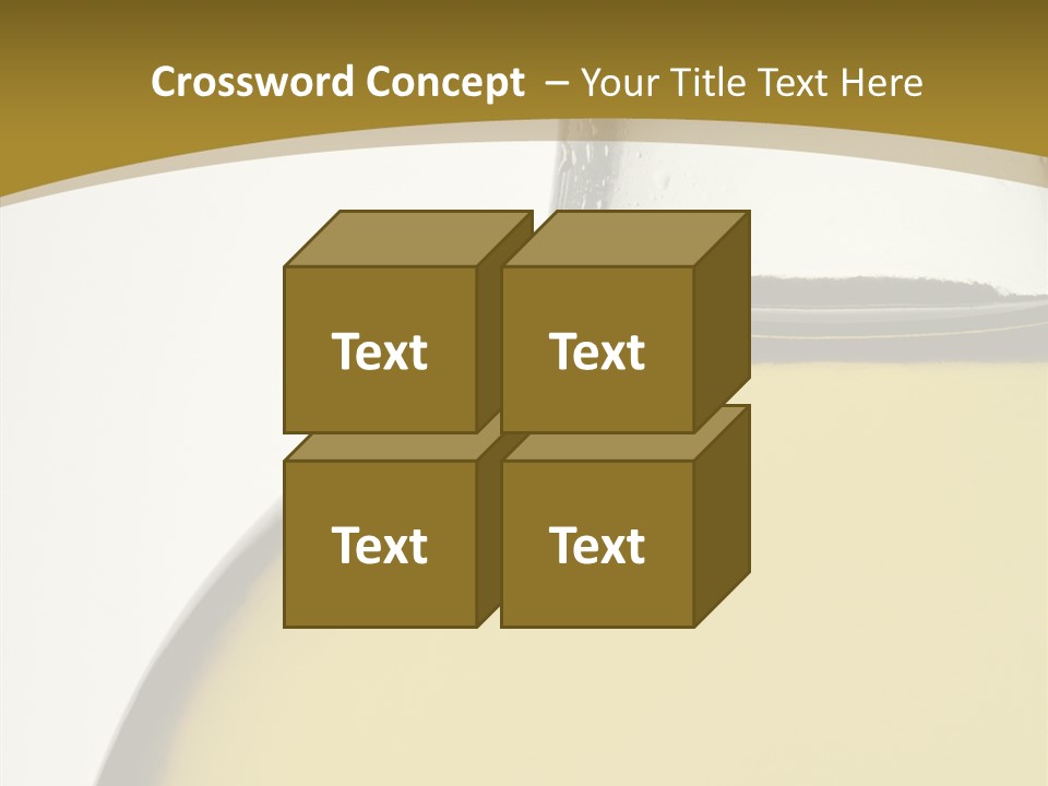 Olive Oil Healthy Eating Glass PowerPoint Template