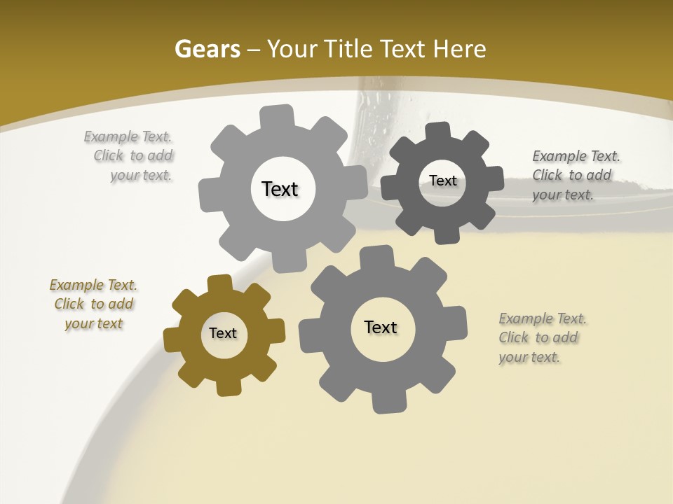 Olive Oil Healthy Eating Glass PowerPoint Template