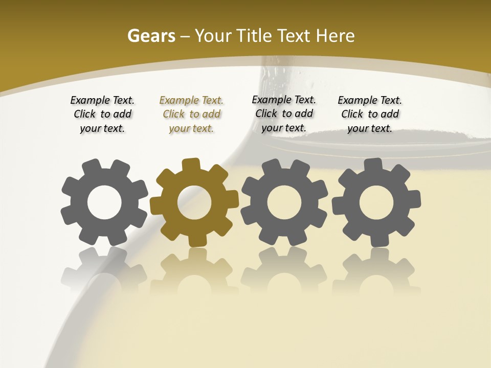 Olive Oil Healthy Eating Glass PowerPoint Template