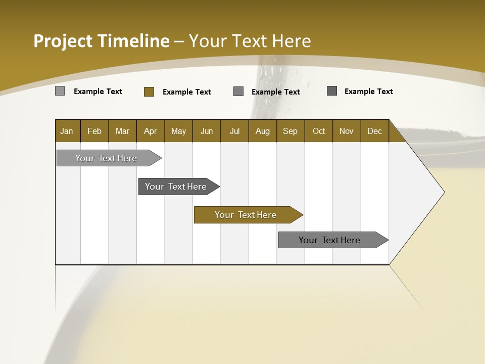 Olive Oil Healthy Eating Glass PowerPoint Template