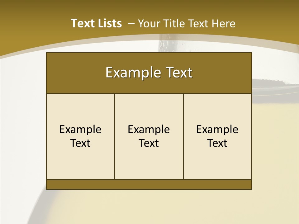 Olive Oil Healthy Eating Glass PowerPoint Template