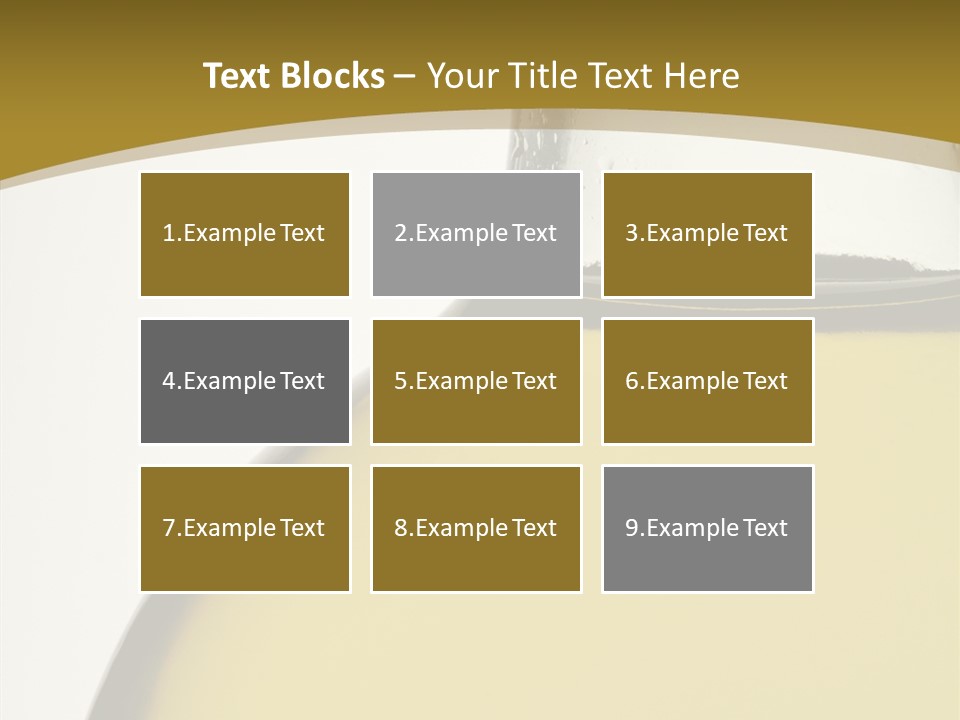 Olive Oil Healthy Eating Glass PowerPoint Template