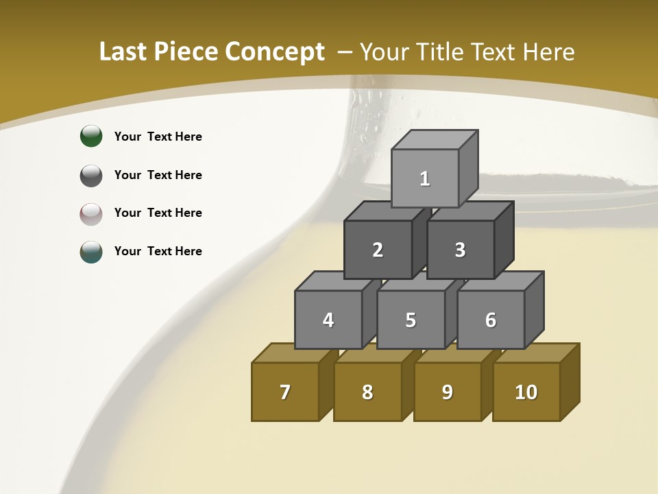 Olive Oil Healthy Eating Glass PowerPoint Template