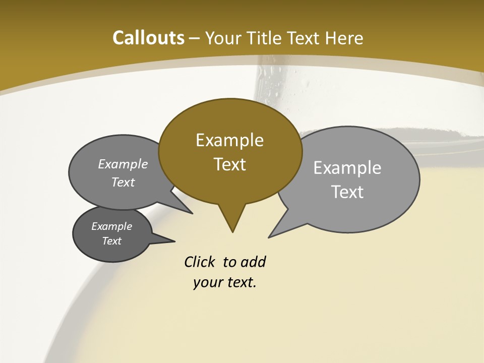 Olive Oil Healthy Eating Glass PowerPoint Template