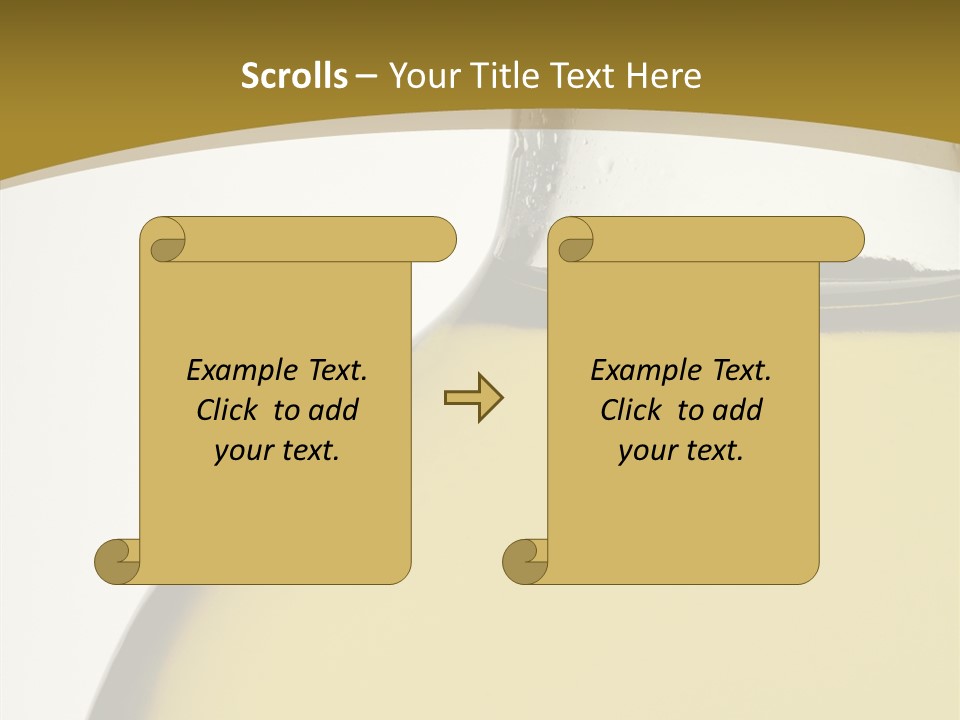 Olive Oil Healthy Eating Glass PowerPoint Template