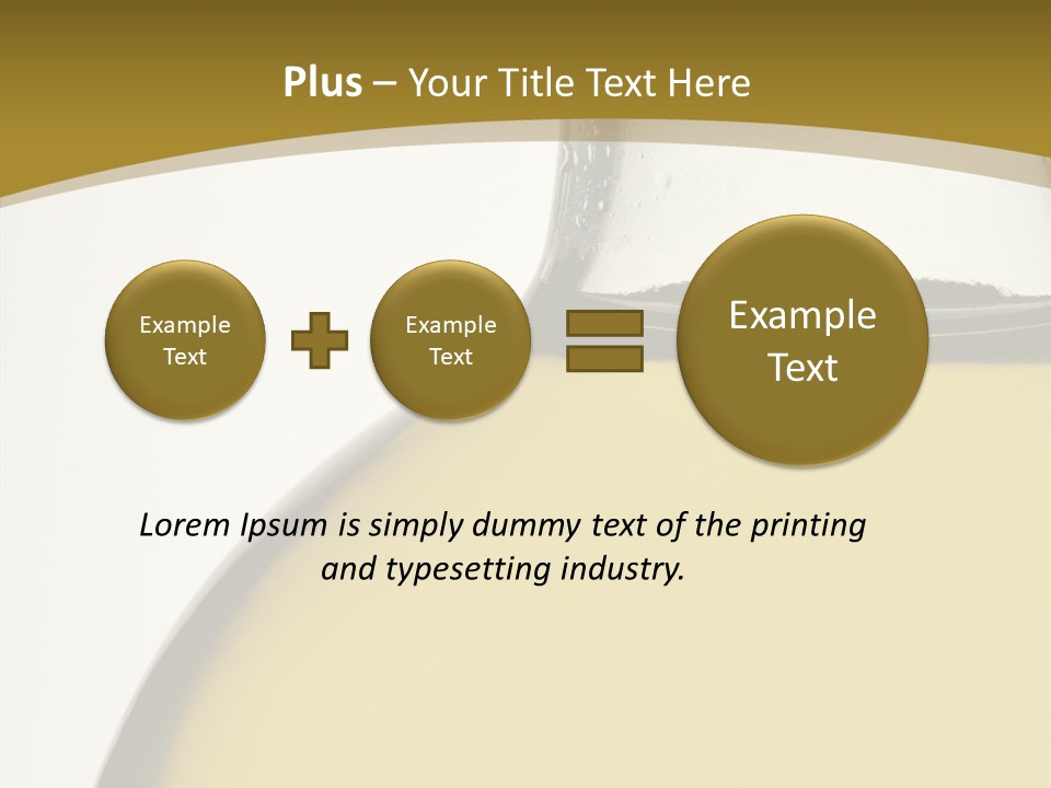 Olive Oil Healthy Eating Glass PowerPoint Template