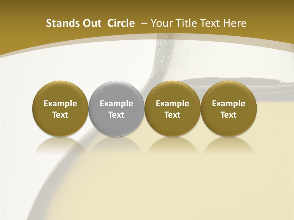 Olive Oil Healthy Eating Glass PowerPoint Template