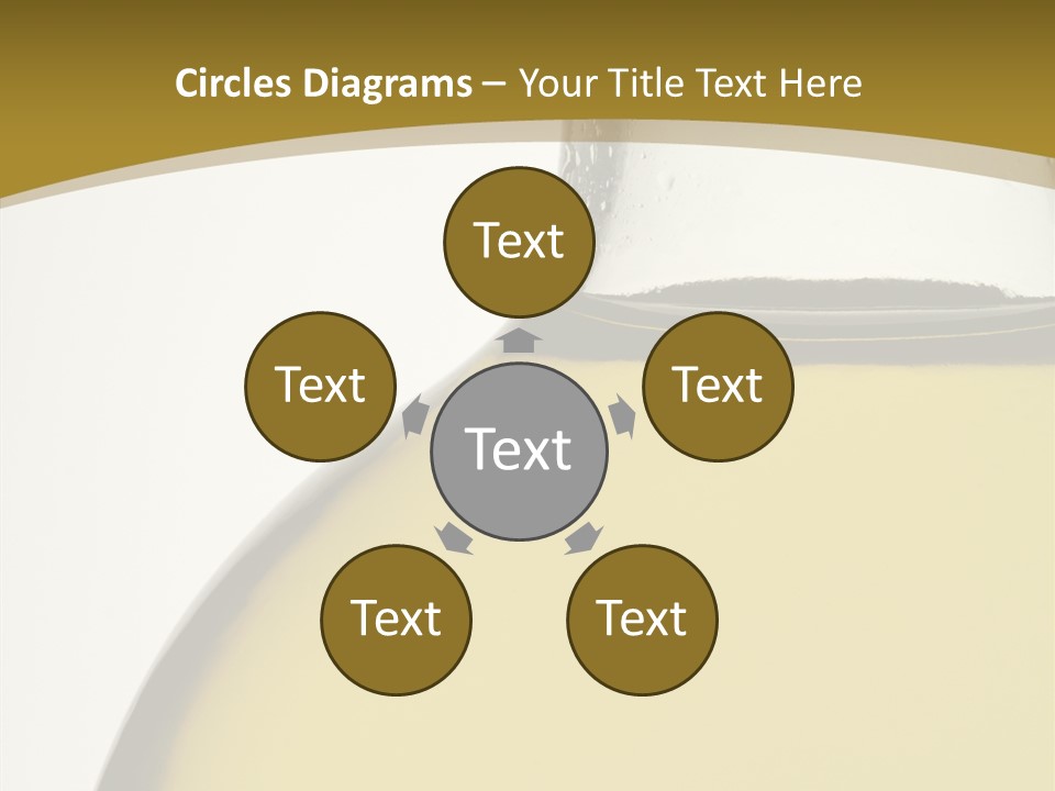 Olive Oil Healthy Eating Glass PowerPoint Template