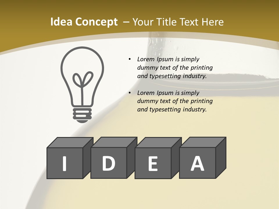 Olive Oil Healthy Eating Glass PowerPoint Template