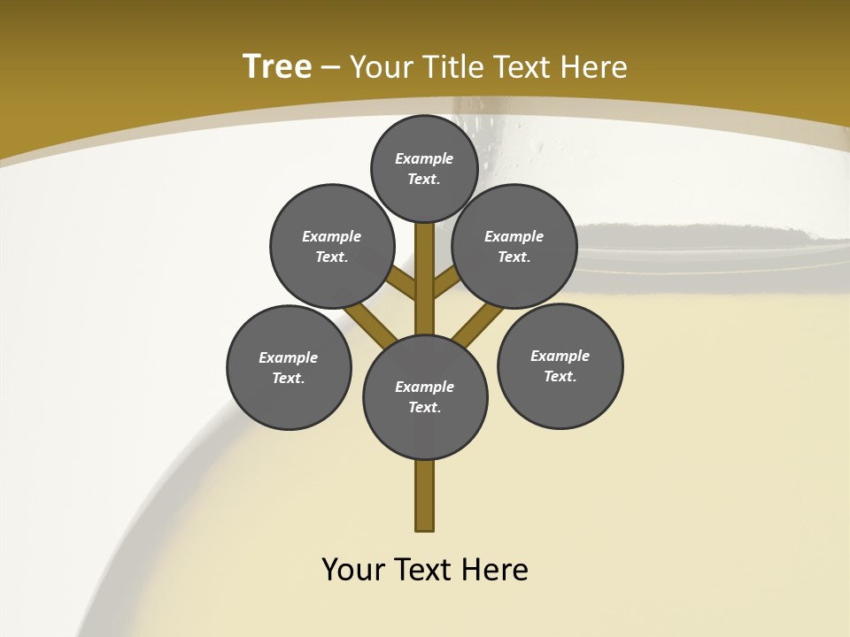 Olive Oil Healthy Eating Glass PowerPoint Template