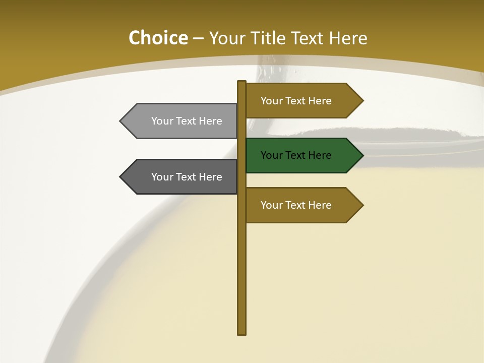 Olive Oil Healthy Eating Glass PowerPoint Template
