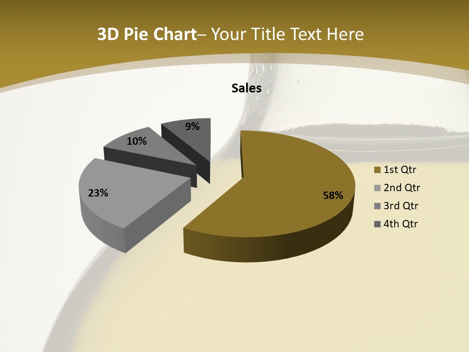 Olive Oil Healthy Eating Glass PowerPoint Template