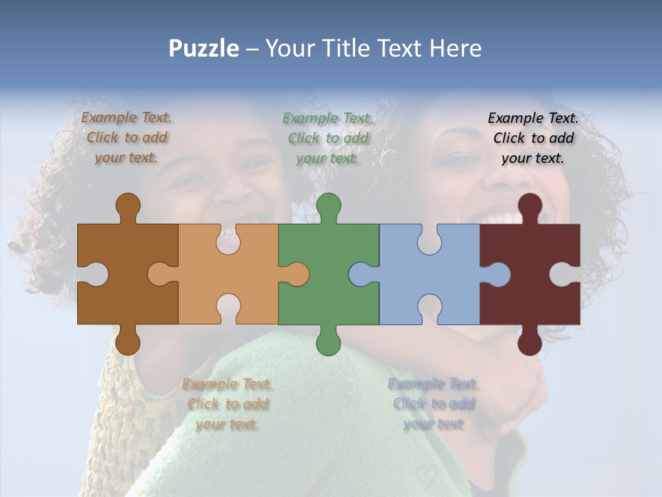 Female Play Mother PowerPoint Template