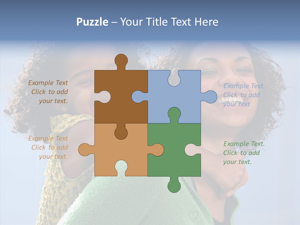 Female Play Mother PowerPoint Template