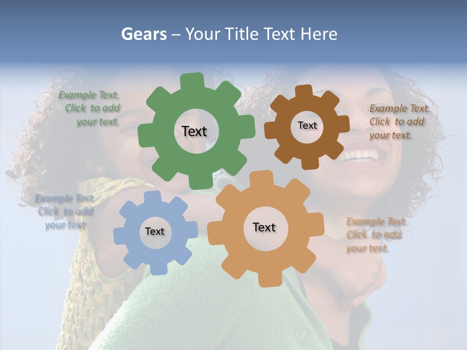 Female Play Mother PowerPoint Template