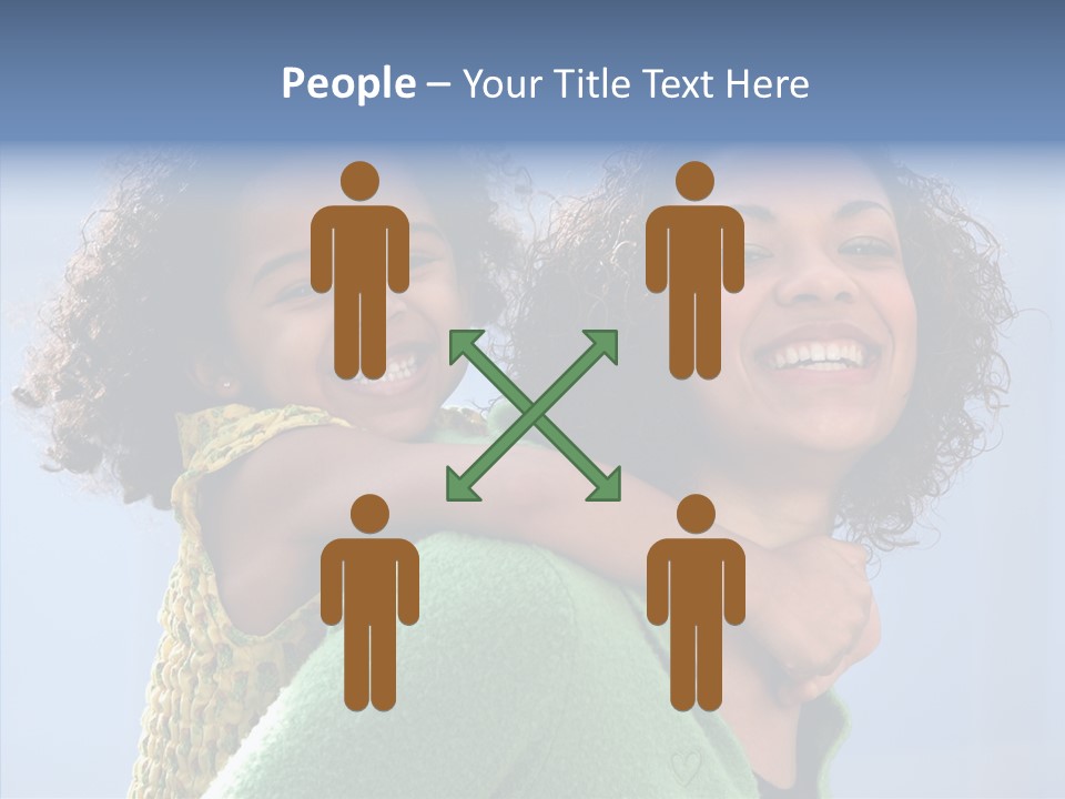 Female Play Mother PowerPoint Template