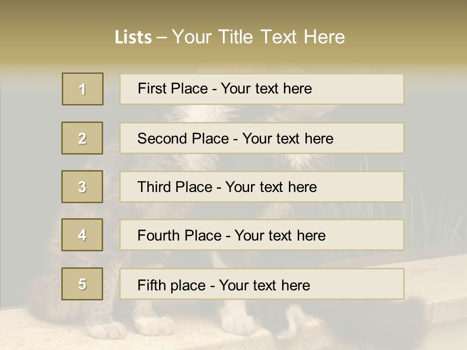 Cuddly Domestic Sick PowerPoint Template