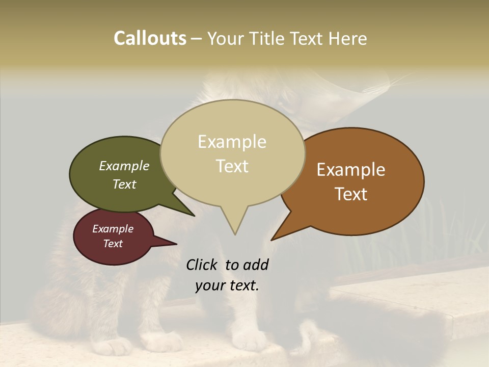 Cuddly Domestic Sick PowerPoint Template