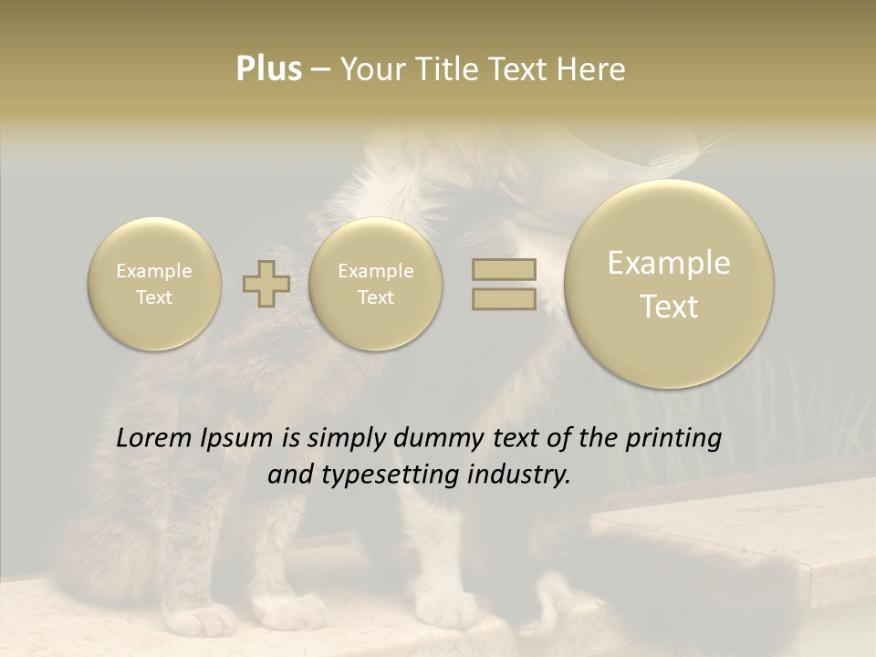 Cuddly Domestic Sick PowerPoint Template