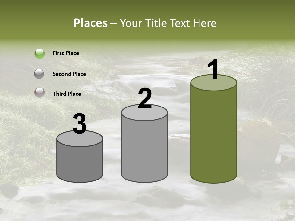 Grass Green Stones PowerPoint Template