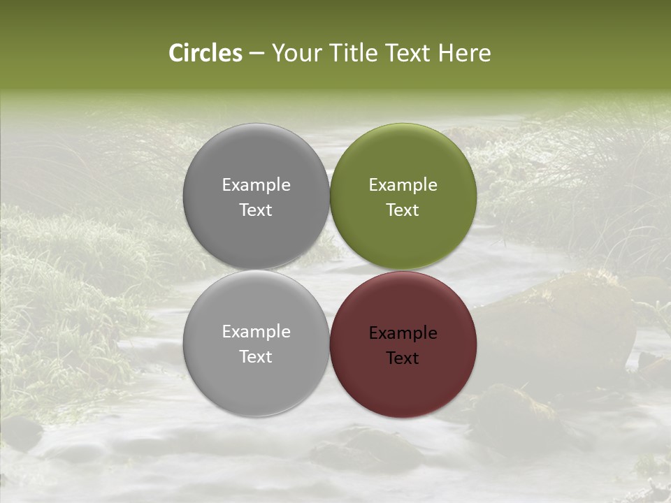 Grass Green Stones PowerPoint Template