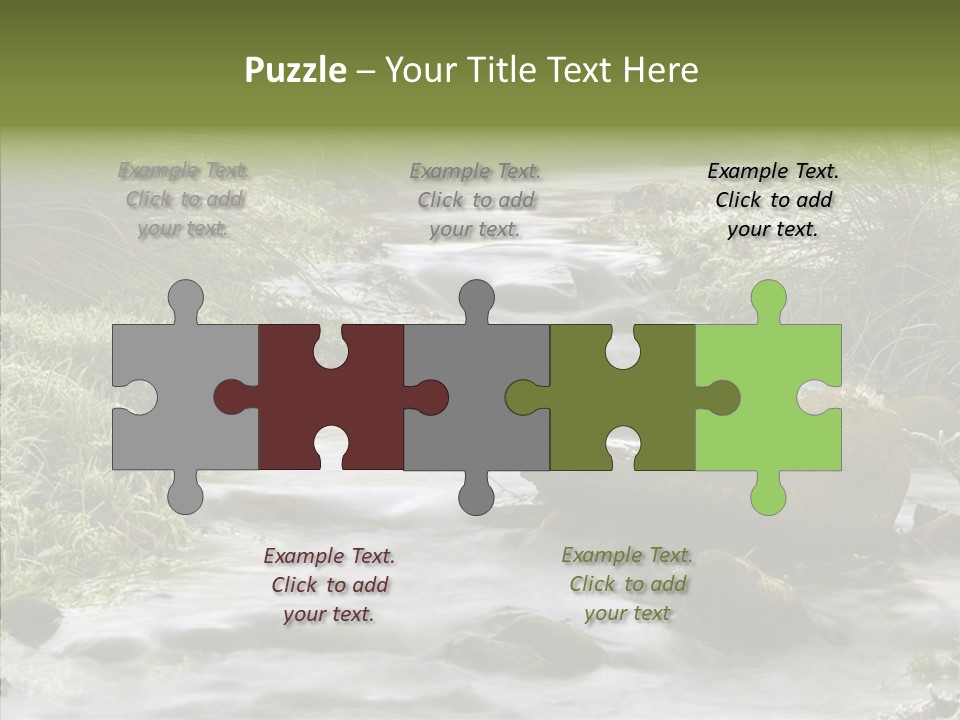 Grass Green Stones PowerPoint Template