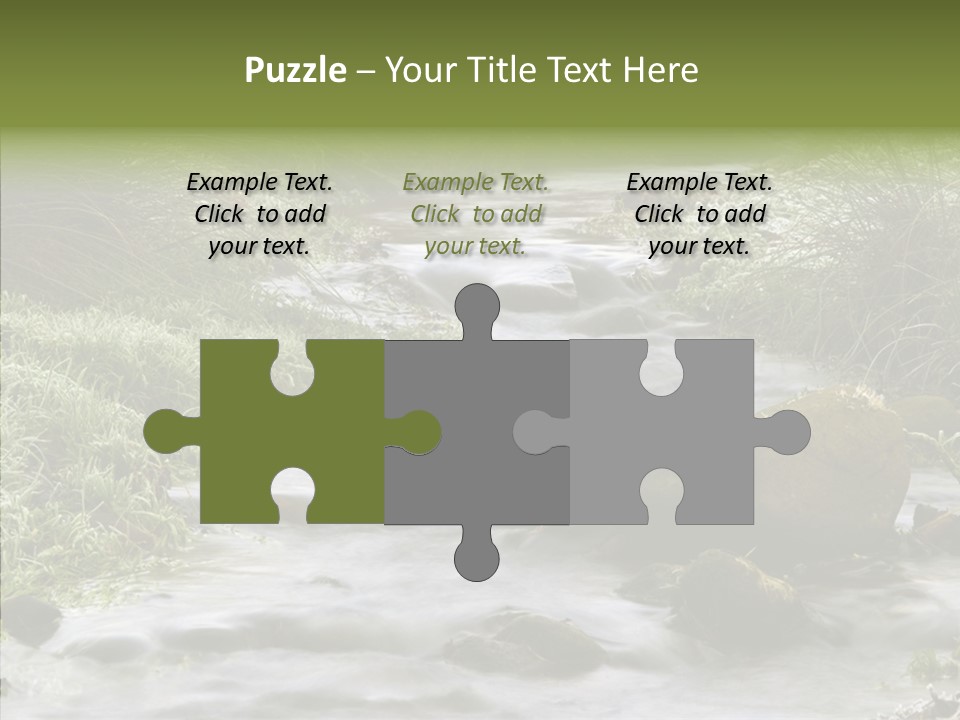 Grass Green Stones PowerPoint Template