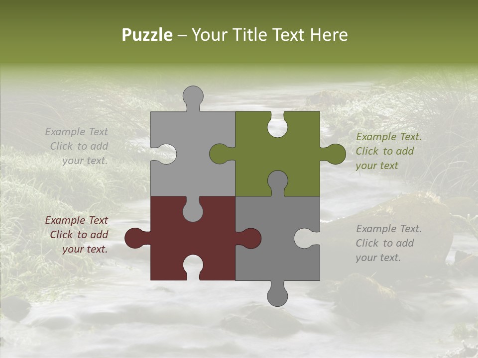 Grass Green Stones PowerPoint Template