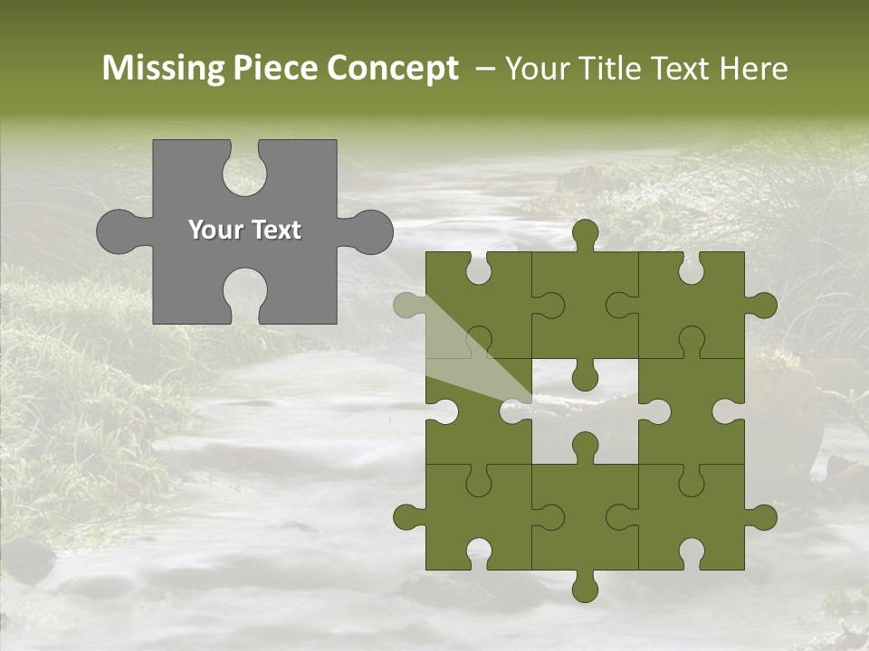 Grass Green Stones PowerPoint Template