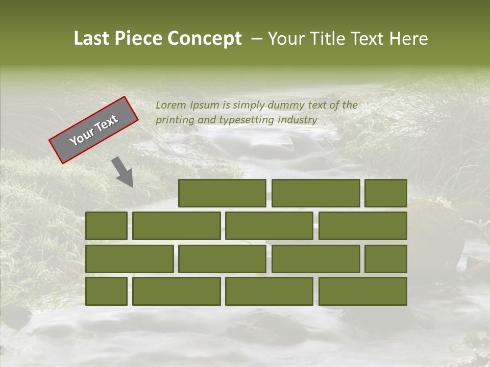 Grass Green Stones PowerPoint Template