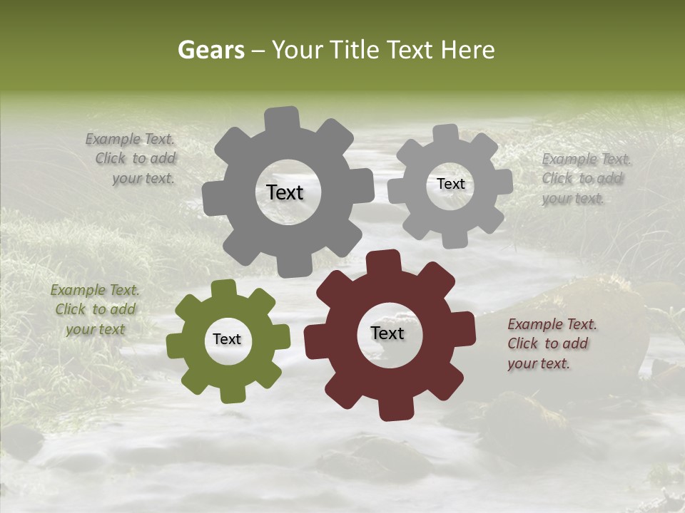 Grass Green Stones PowerPoint Template