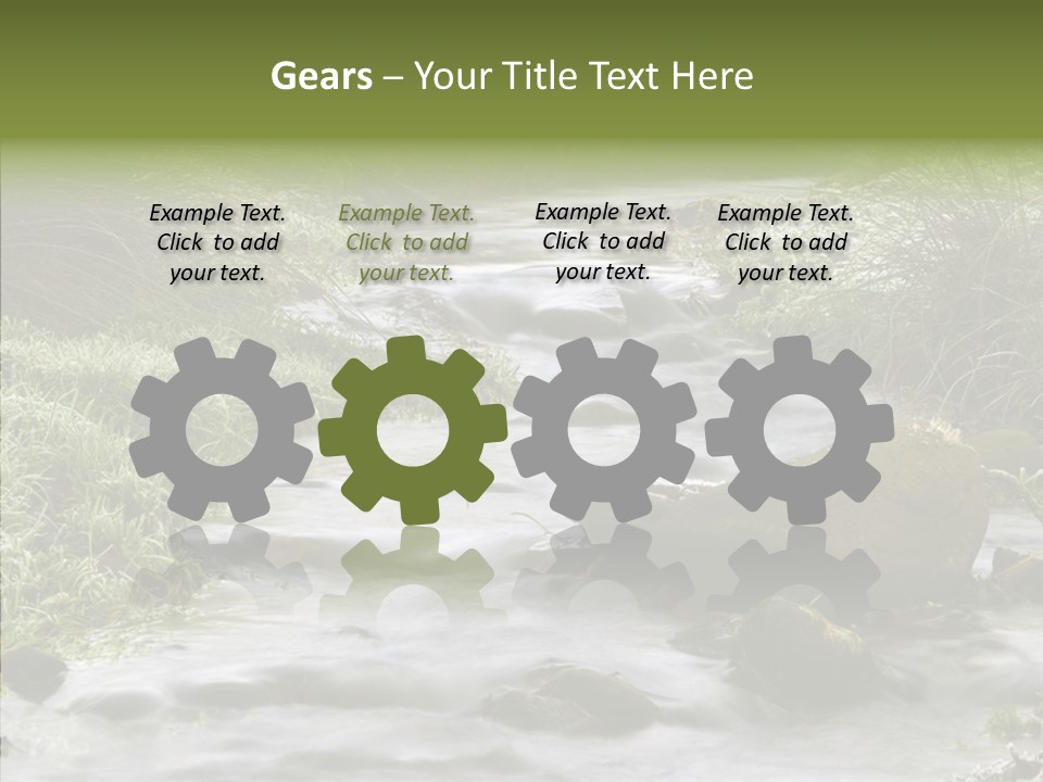 Grass Green Stones PowerPoint Template
