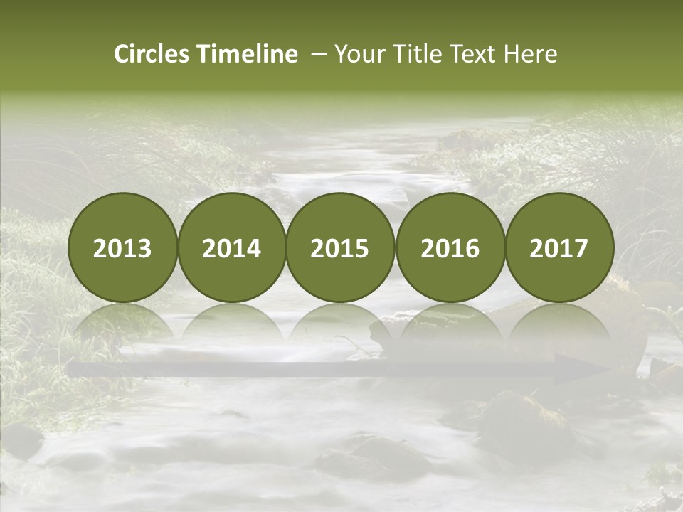 Grass Green Stones PowerPoint Template