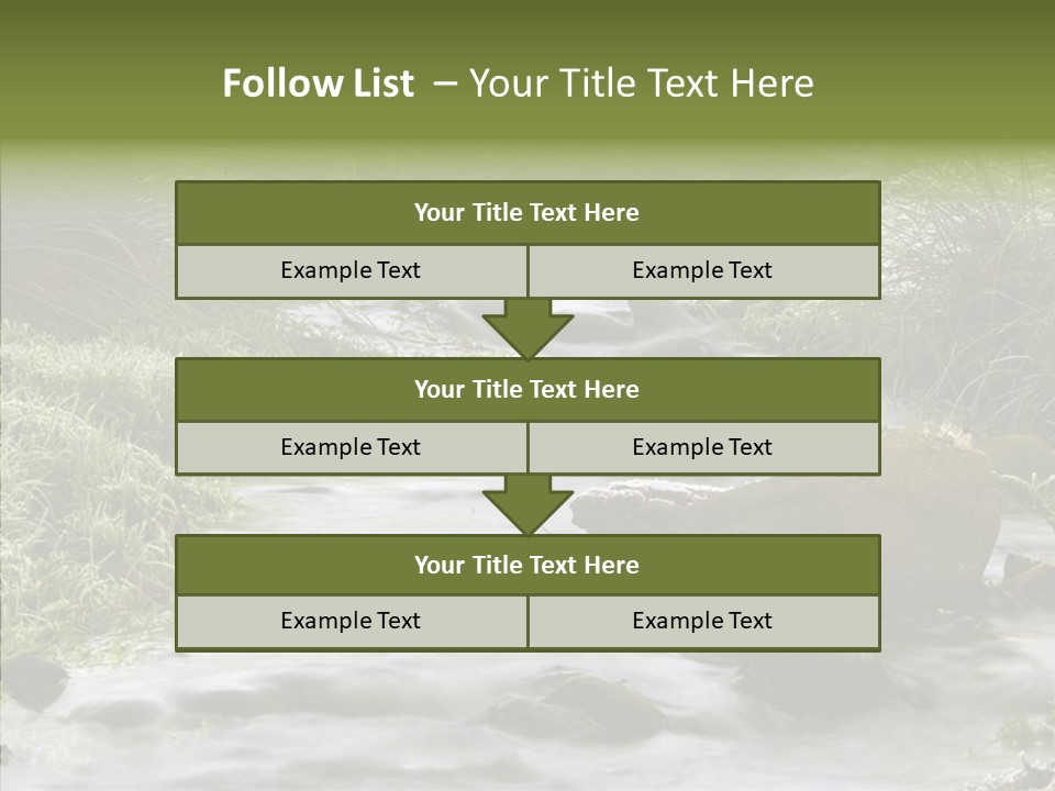 Grass Green Stones PowerPoint Template