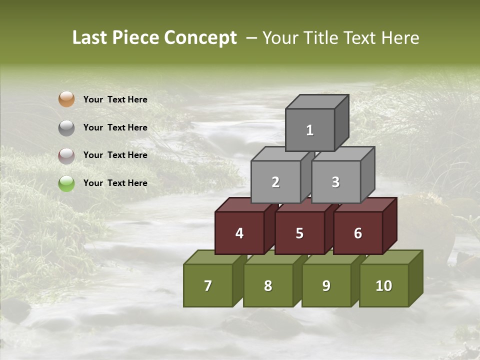 Grass Green Stones PowerPoint Template