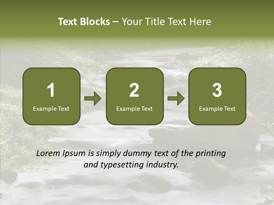 Grass Green Stones PowerPoint Template