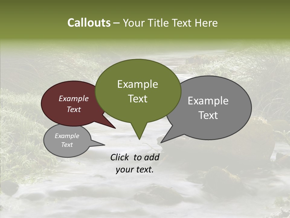 Grass Green Stones PowerPoint Template