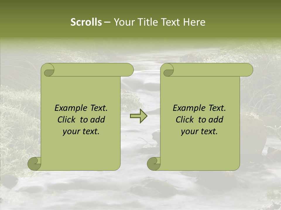 Grass Green Stones PowerPoint Template