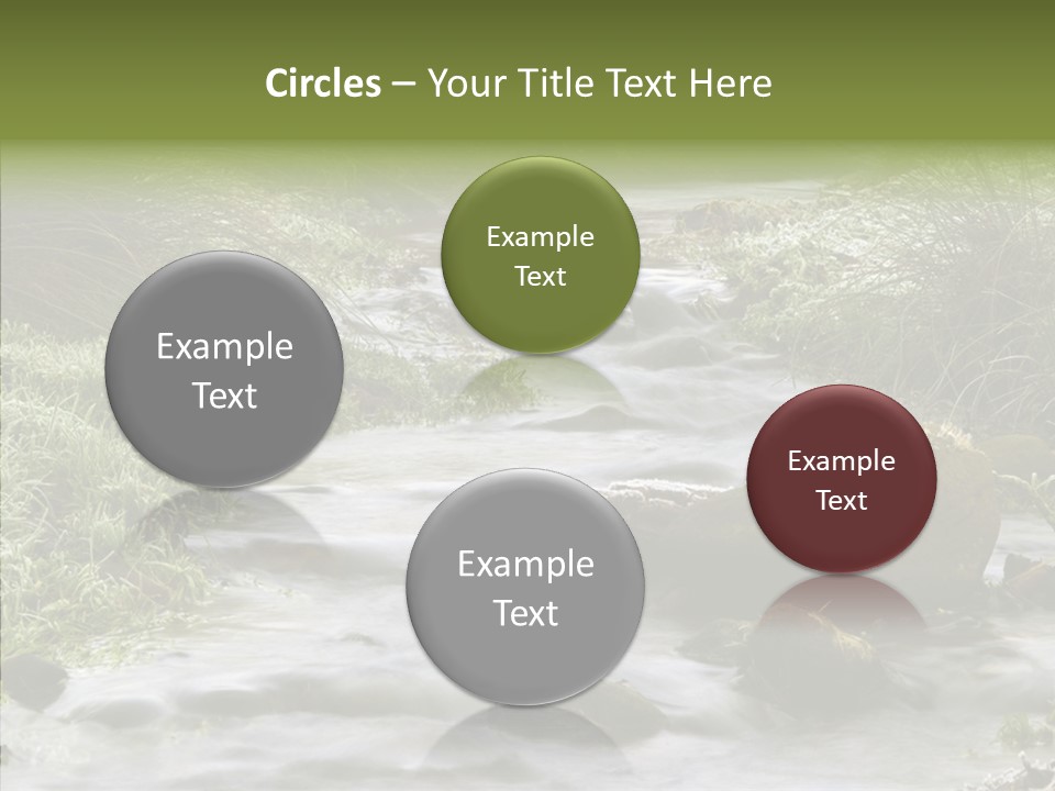 Grass Green Stones PowerPoint Template