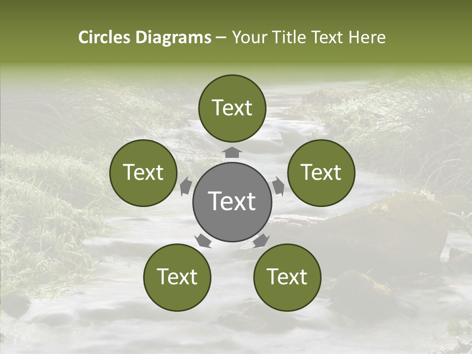 Grass Green Stones PowerPoint Template