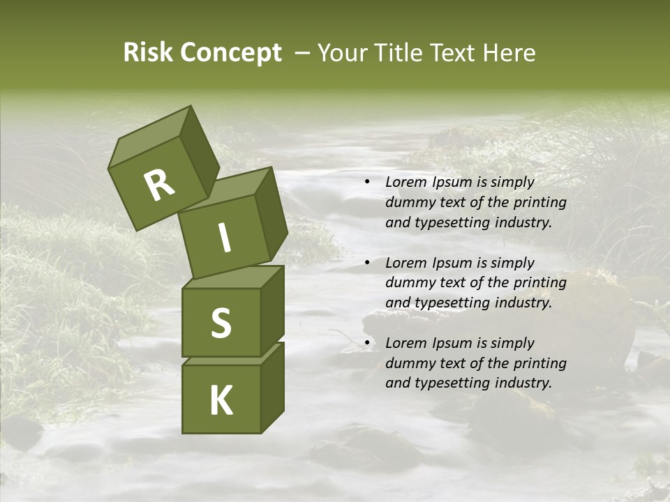 Grass Green Stones PowerPoint Template