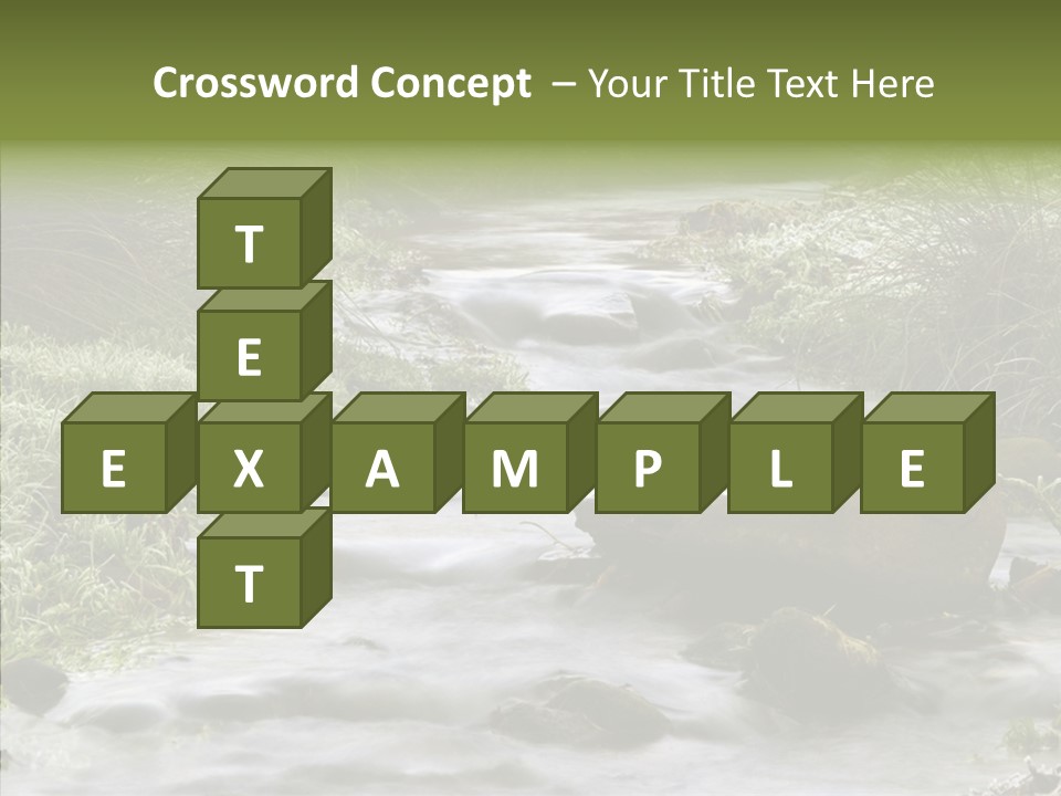 Grass Green Stones PowerPoint Template