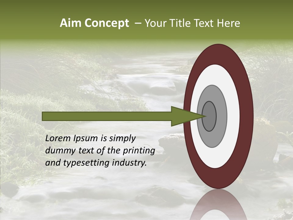 Grass Green Stones PowerPoint Template