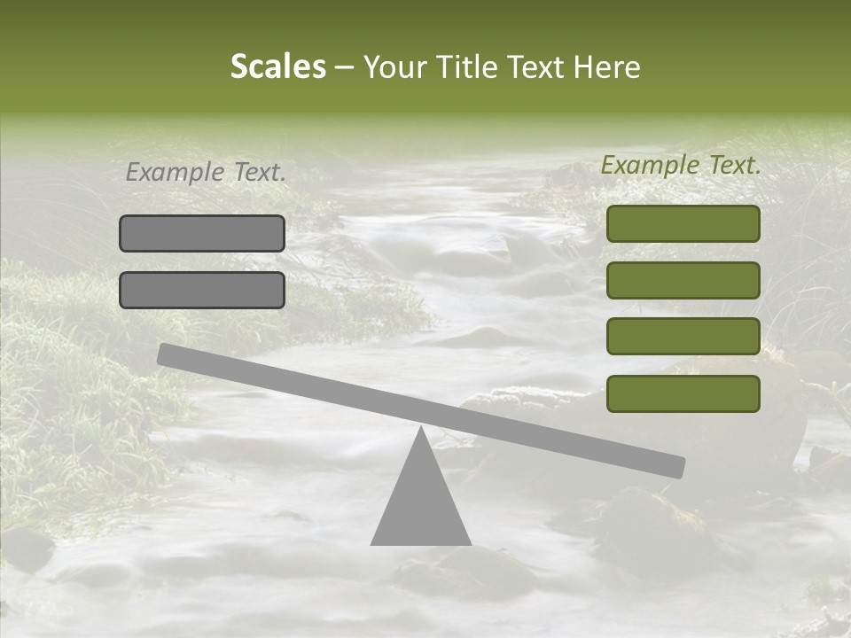 Grass Green Stones PowerPoint Template