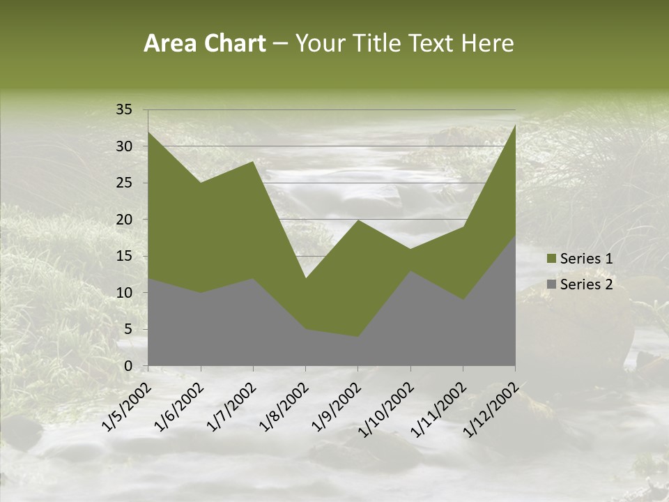 Grass Green Stones PowerPoint Template