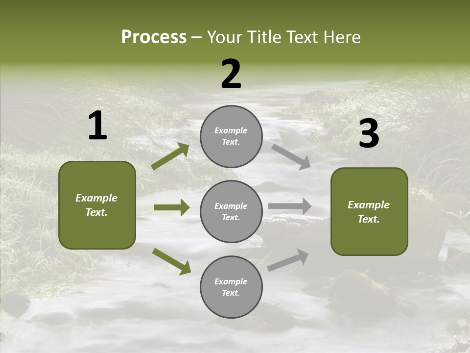 Grass Green Stones PowerPoint Template