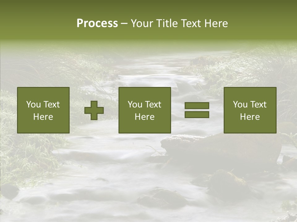 Grass Green Stones PowerPoint Template